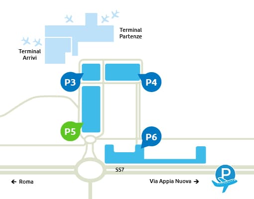 Parcheggio Ufficiale Aeroporto di Roma Ciampino - P5 (disabled) 1