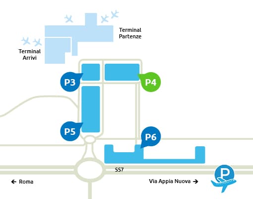 Parcheggio Ufficiale Aeroporto di Roma Ciampino - P4 (disabled) 1
