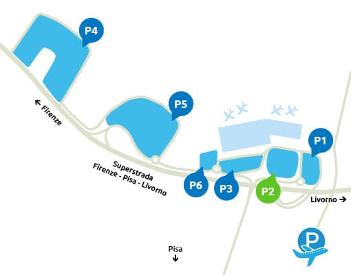 Parcheggio P2 Aeroporto Pisa