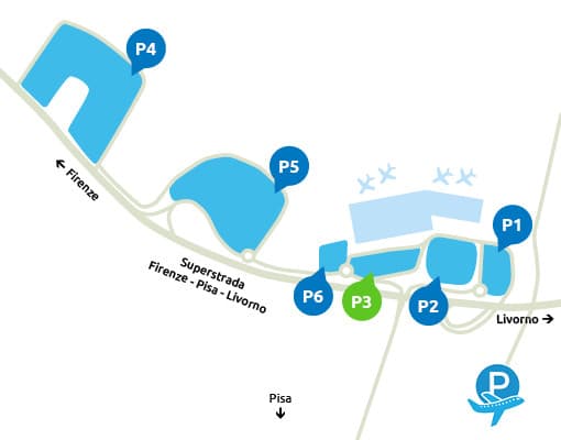 Parcheggio P3 Aeroporto Pisa