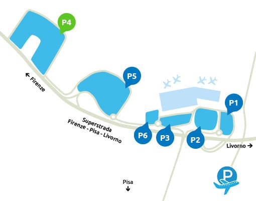 Parcheggio P4 Pisa Aeroporto